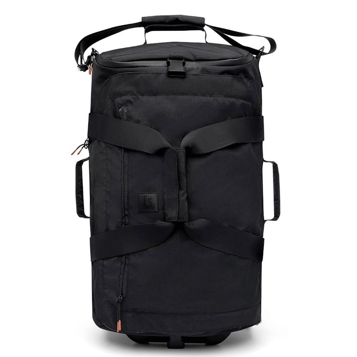 lefrik Koffer Faltbarer Rucksacktrolley, schwarz.