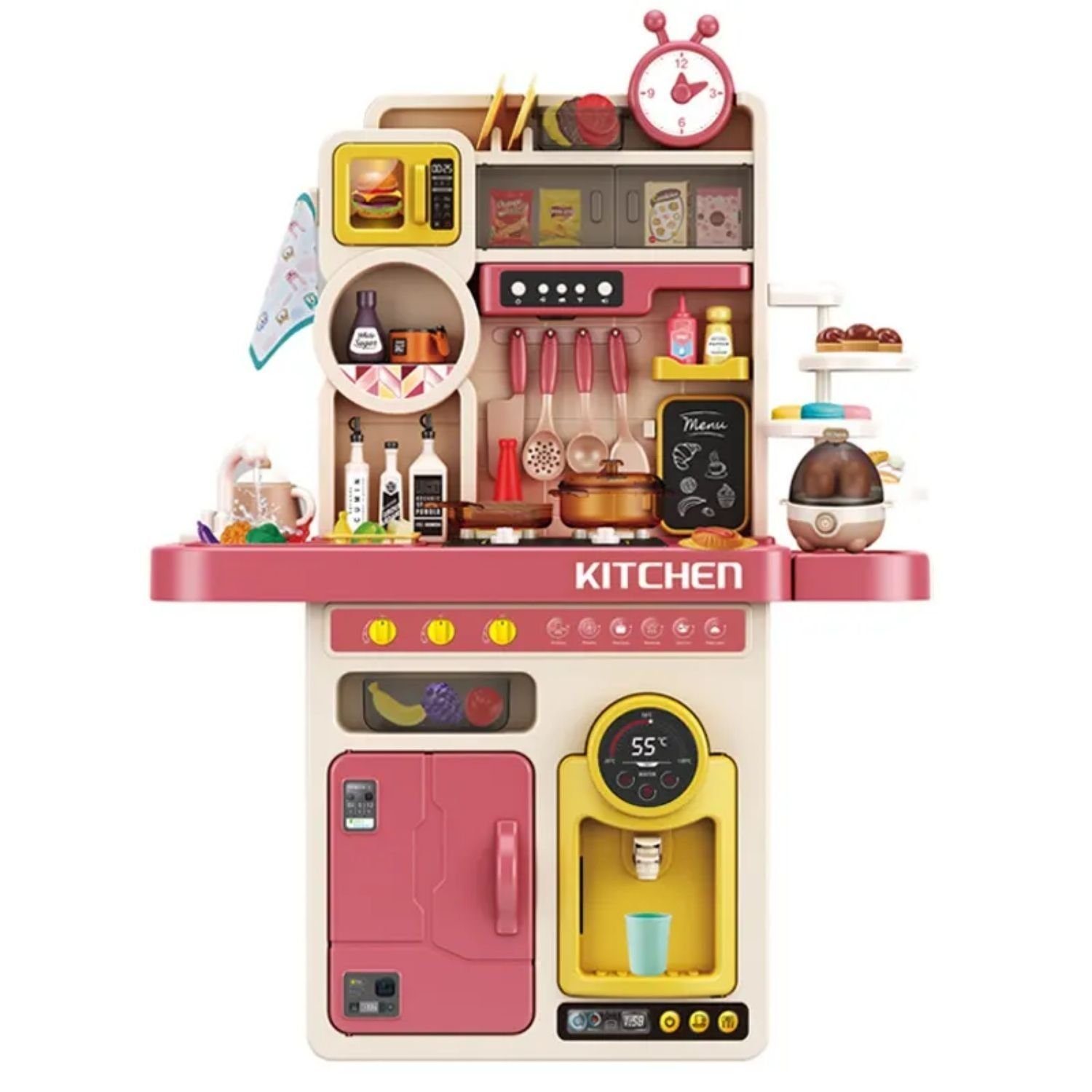 Coemo Spielküche TONY Kunststoff, Rosa Kinderküche günstig online kaufen