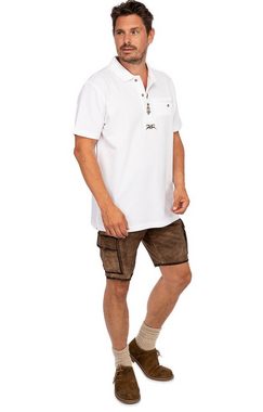 OS-Trachten T-Shirt Poloshirt MONHEIM weiss