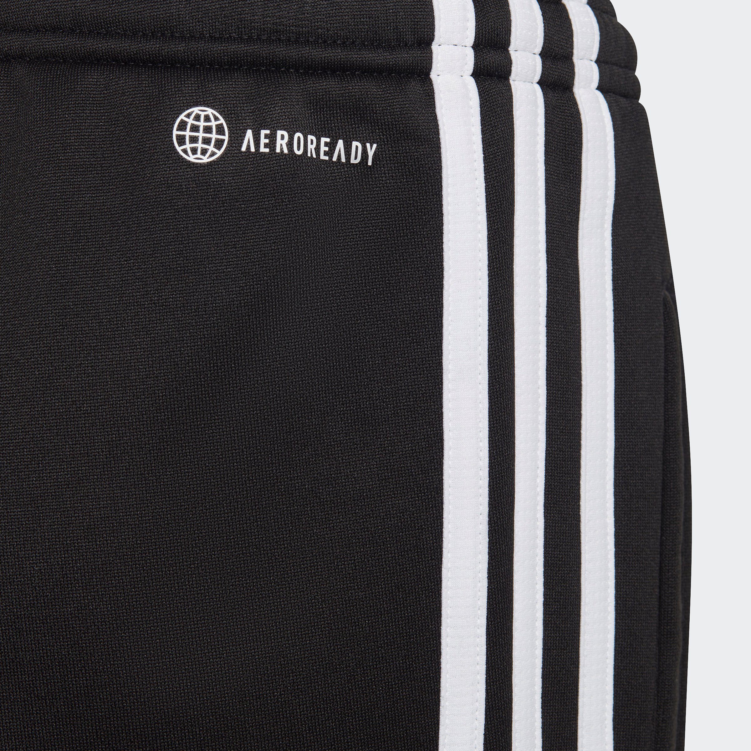 adidas Sportswear Sporthose TRAIN ESSENTIALS White (1-tlg) REGULARFIT HOSE Black / 3STREIFEN AEROREADY