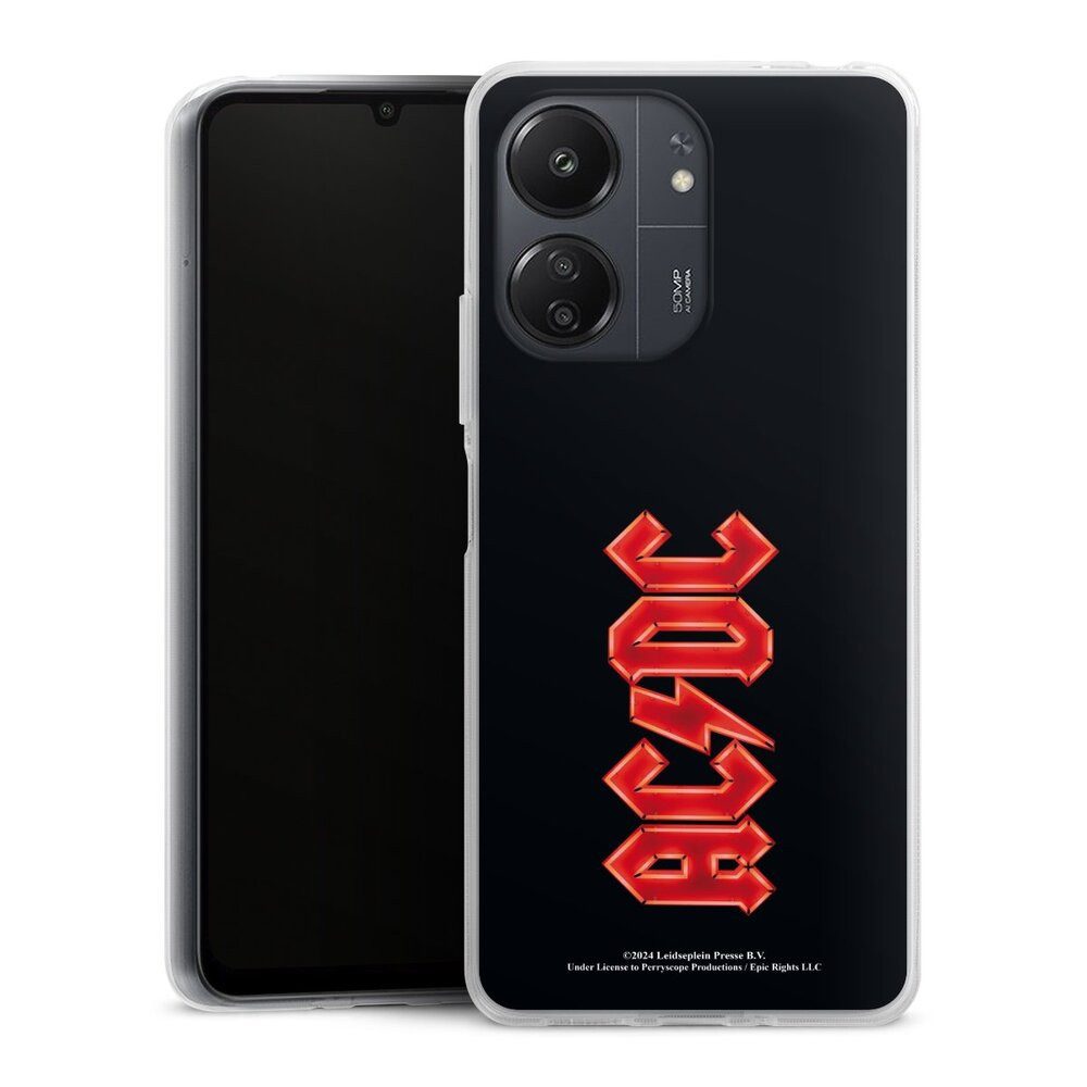 DeinDesign Handyhülle ACDC Logo Offizielles Lizenzprodukt ACDC Logo Large, Xiaomi Redmi 13C 4G Silikon Hülle Bumper Case Handy Schutzhülle