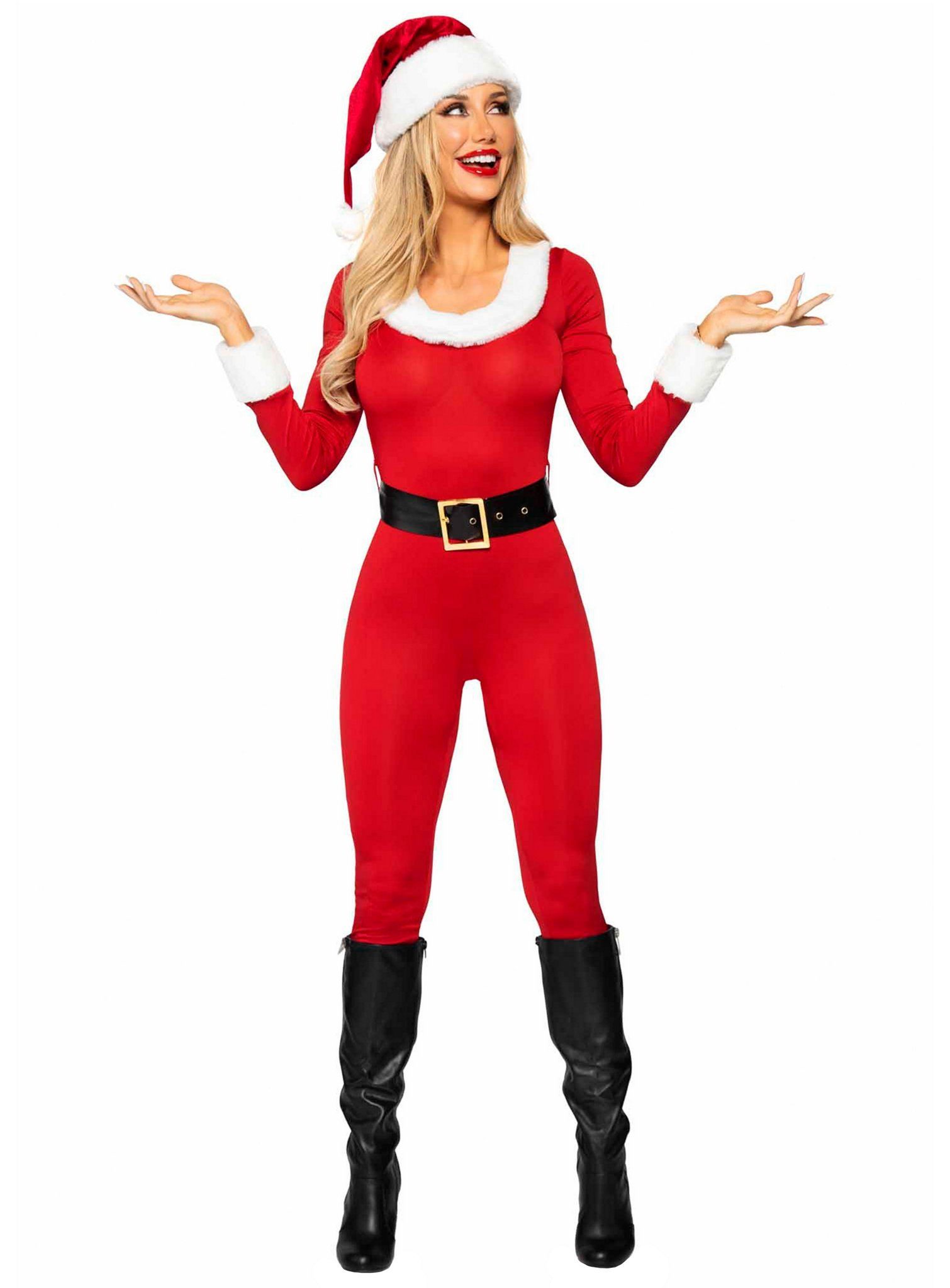 Leg Avenue Kostüm Sexy Santa Suit, Verkürzt das Warten auf Weihnachten:  hautenger Weihnachtsmannanzug für Frauen