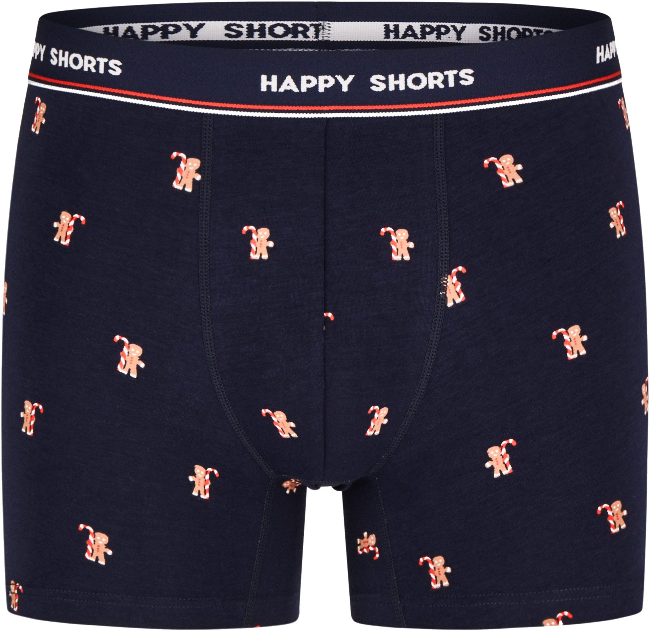 HAPPY SHORTS Trunk 2 Happy Shorts Pants Jersey Trunk Herren Boxershorts Lebkuchenmann (1-St)