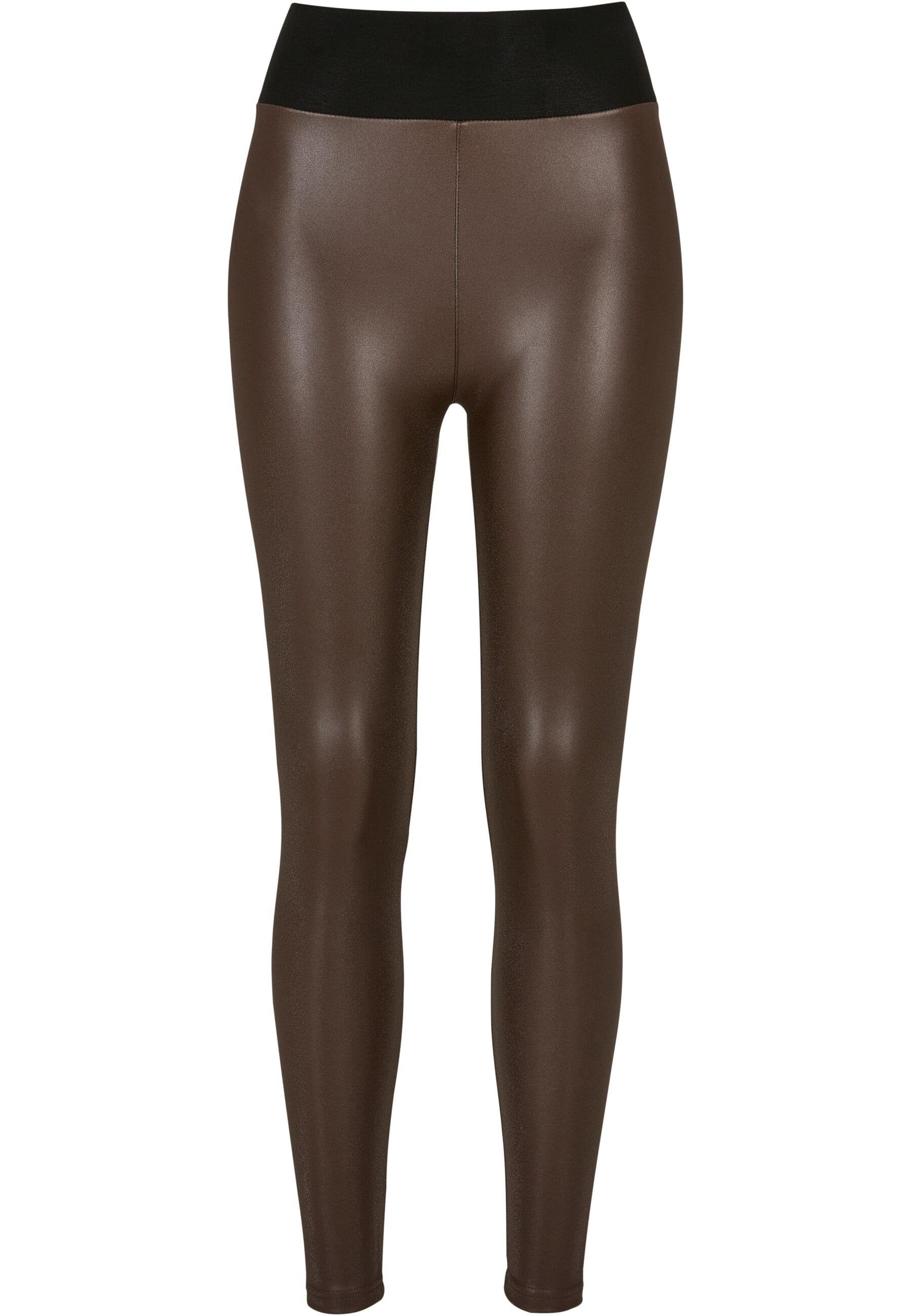 URBAN CLASSICS Leggings Urban Classics Damen Ladies Faux Leather High Waist Leggings (1-tlg)
