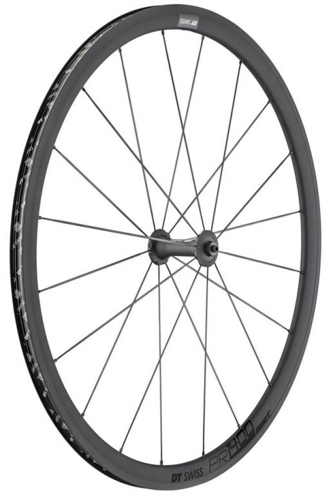 DT Swiss Felgenbremse DT Swiss Laufrad PR 1400 DICUT Oxic 622x18 mm schwarz - leichtes High-