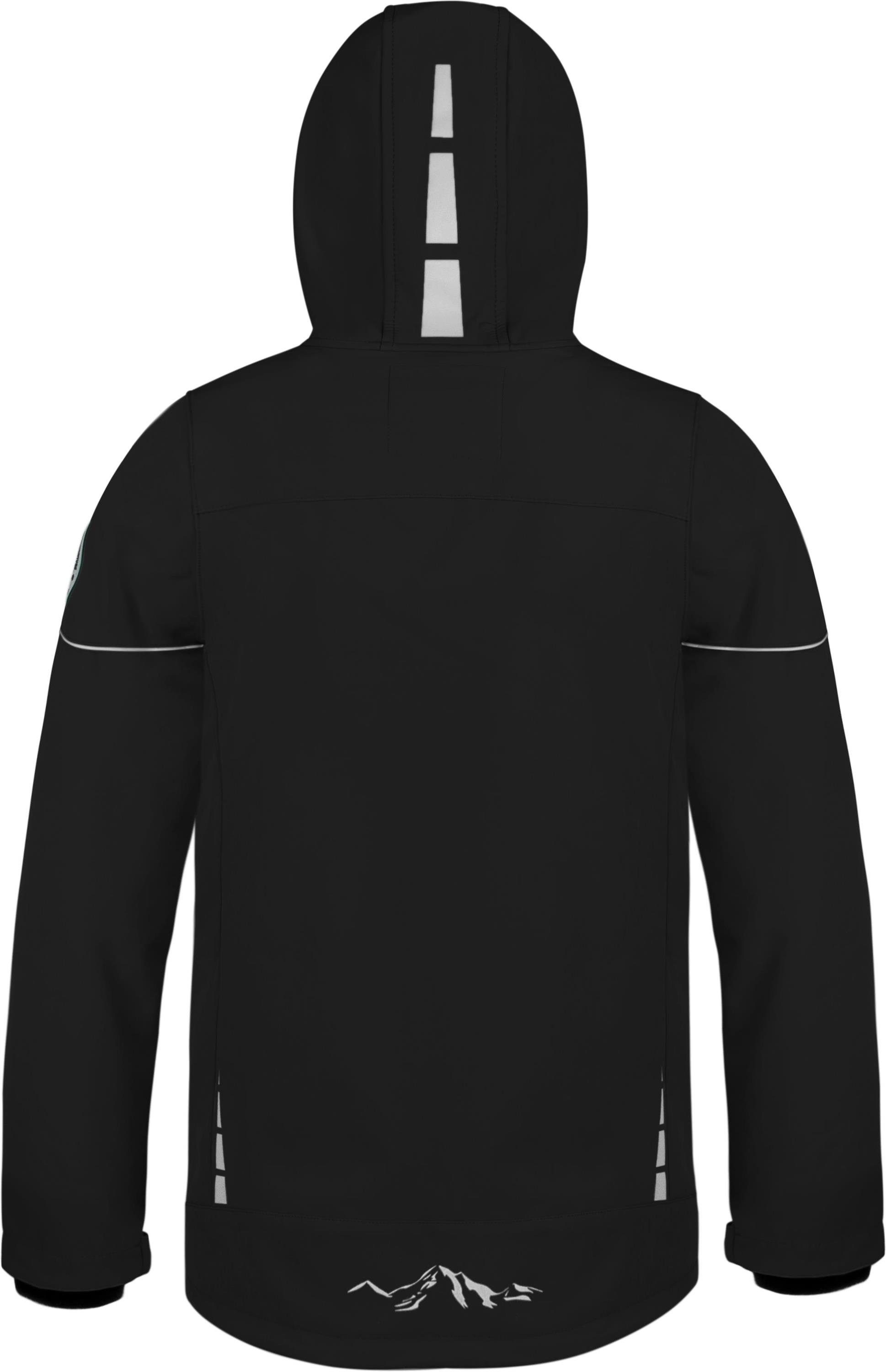 normani Regenjacke Kinder Softshelljacke Galway Wasserdichte Winterjacke Regenjacke mit Fleecefutter Kinderjacke – Bild 4 von 4
