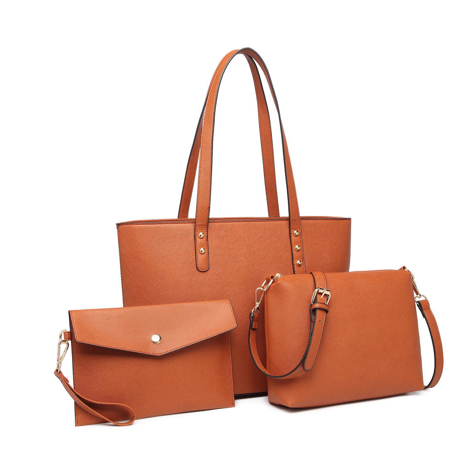 Miss Lulu Henkeltasche Damen-Taschenset 4er, Schultertasche Umhängetasche C günstig online kaufen