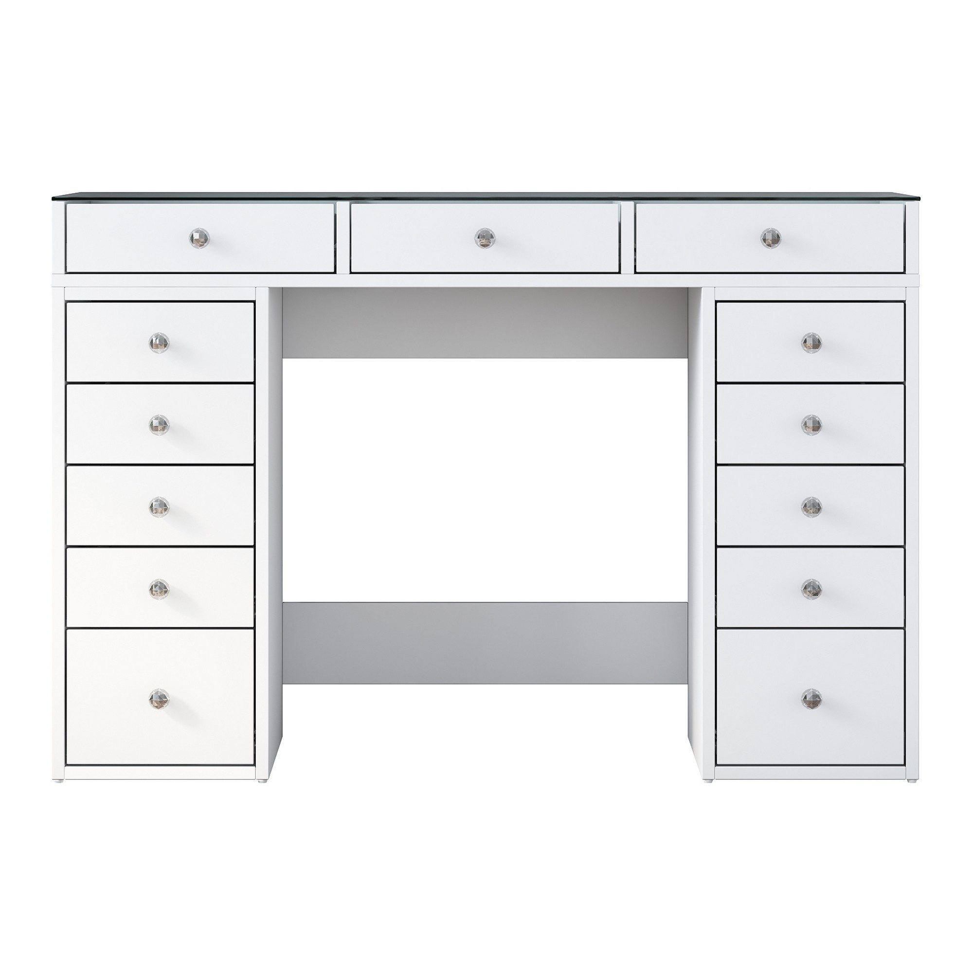 Skye Decor Schminktisch Stilvoller Schminktisch in Weiß mit Spiegel und Sch günstig online kaufen