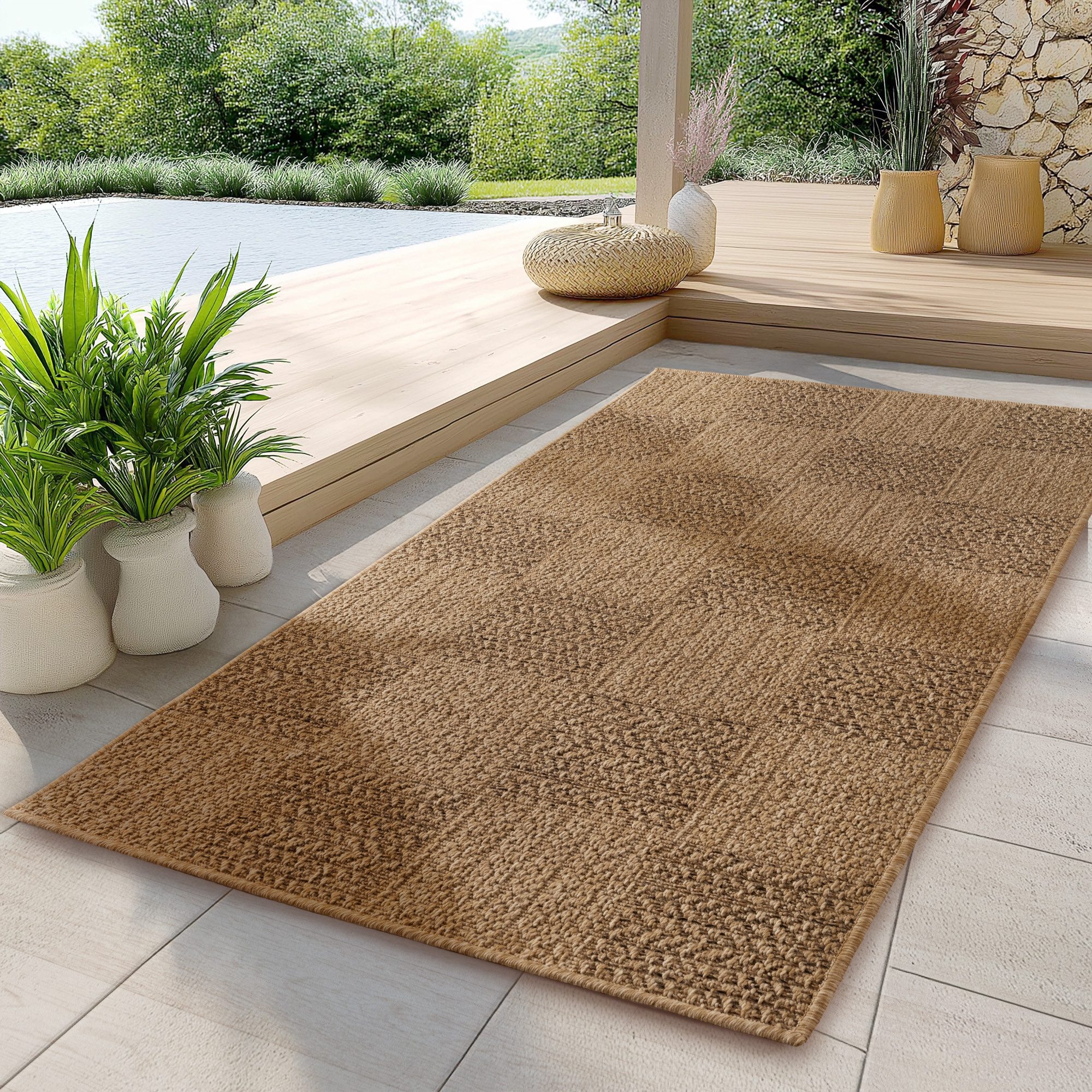 Carpettex Outdoorteppich Boho Design, Läufer, Höhe: günstig online kaufen
