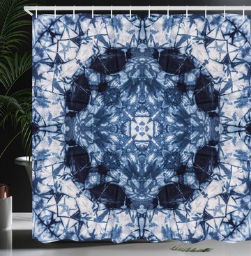 Abakuhaus Duschvorhang Moderner Digitaldruck mit 12 Haken auf Stoff Wasser Resistent Breite 175 cm, Höhe 180 cm, Indigo Paisley Tie Dye Art Hippie