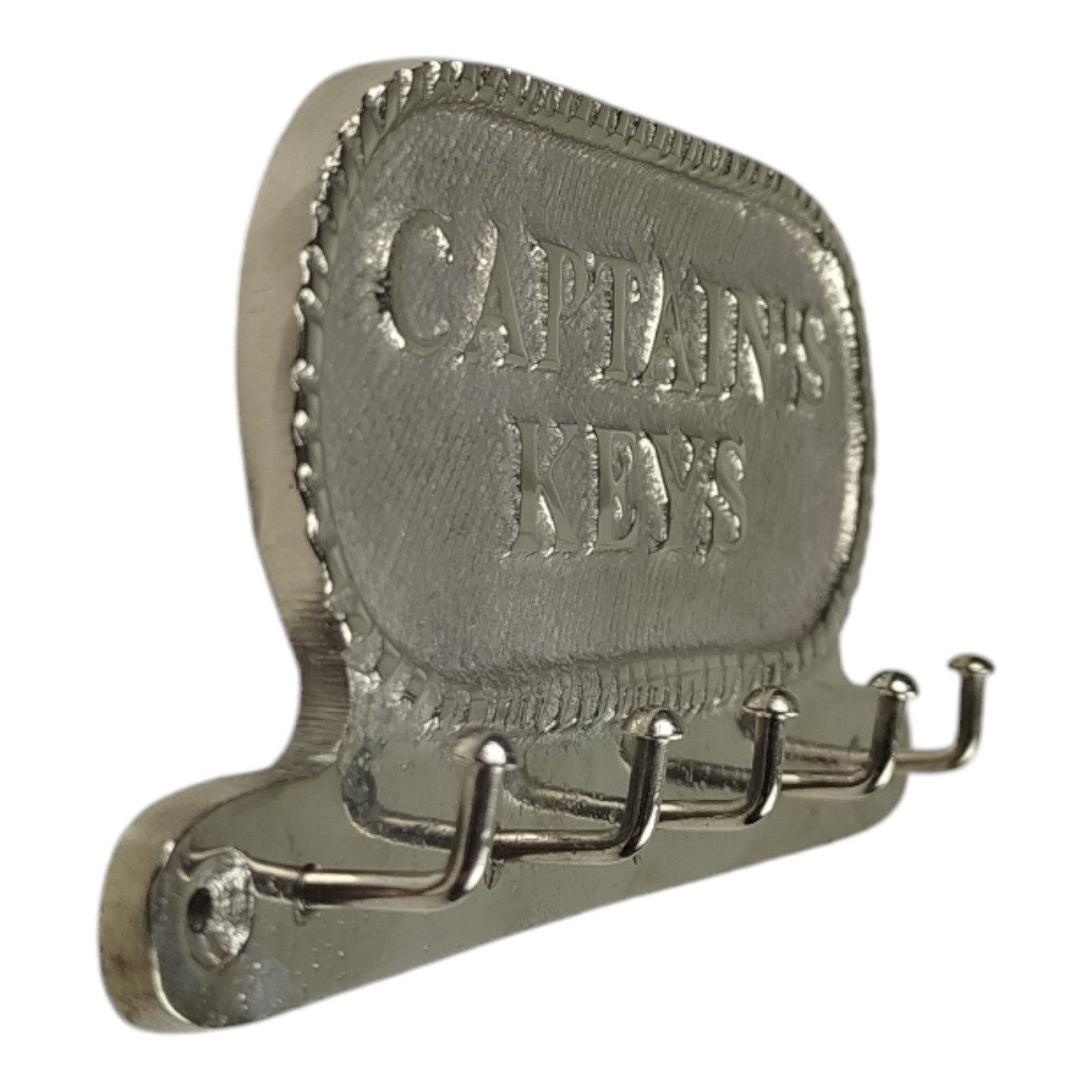 FTWdesign Schlüsselkasten Captains Keys Schlüsselhalter mit 5 Haken - Maritime Deko für Zuhause
