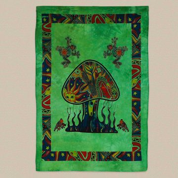 Wandteppich Mushrooms Poster Wandbehang Deko Tuchchedelic Dekotuch ca 210x140cm, KUNST UND MAGIE