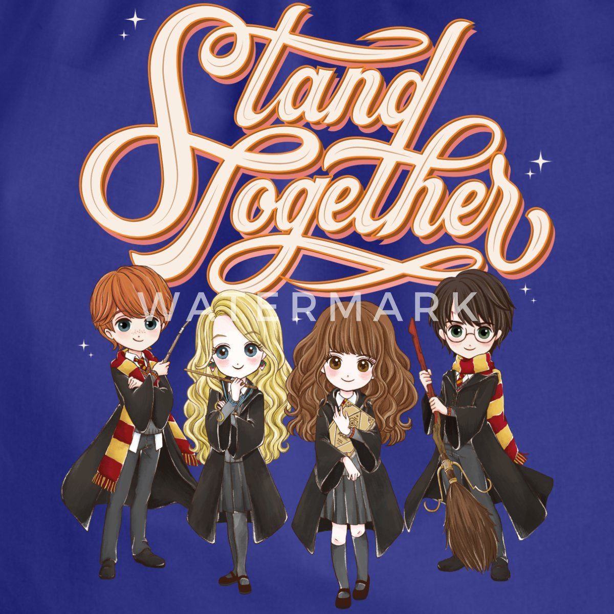 Spreadshirt Turnbeutel Harry Potter Animierte Charaktere Stand Together Turnbeutel (1-tlg)