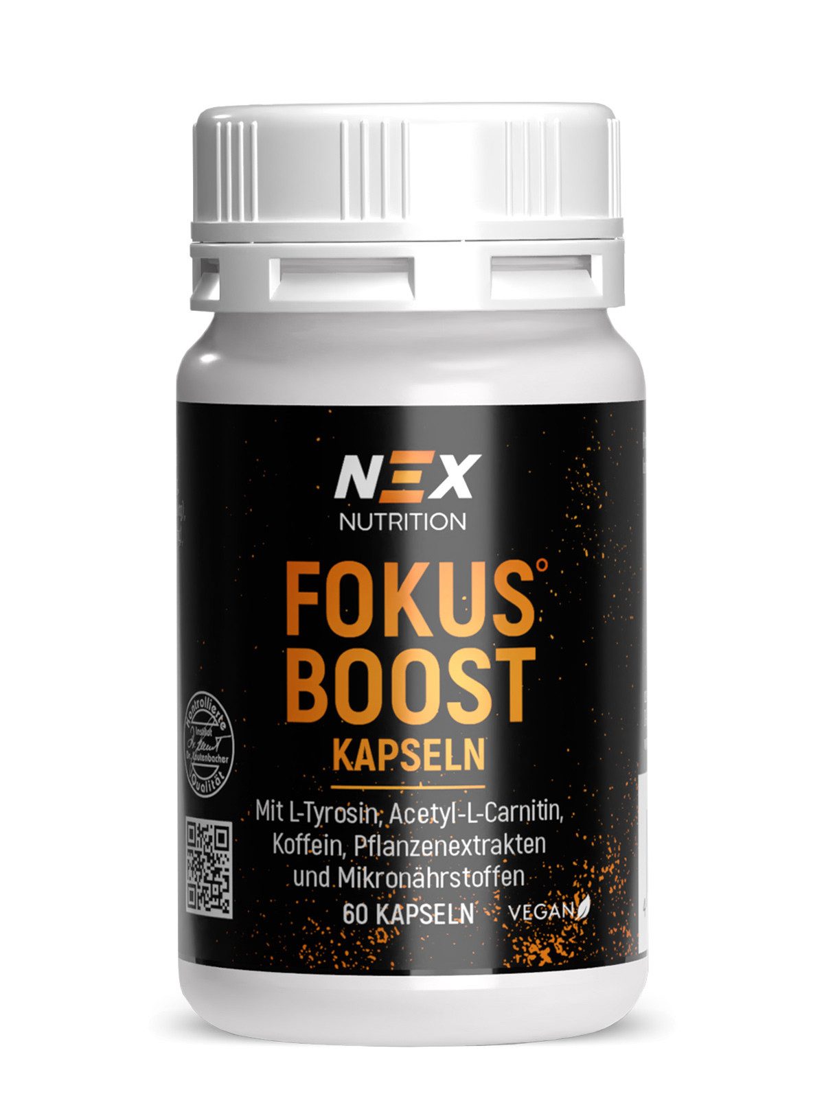 Ascopharm NEX Fokus Boost Kapseln, 60 Stk. mit 400 mg L-Tyrosin & Koffein 1, 1 er 60 St.