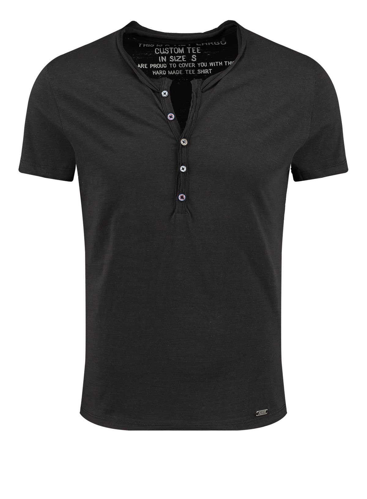 Key Largo Henleyshirt Lemonade vintage Look uni Basic MT00122 mit Knopfleis günstig online kaufen