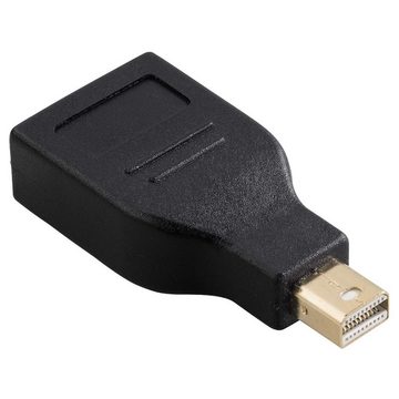 Hama HQ Mini DisplayPort zu DisplayPort Adapter 4K Video-Adapter Mini Displayport, 1 cm, mini DP Stecker auf DisplayPort-Buchse, vergoldet, Ultra HD UHD 4K