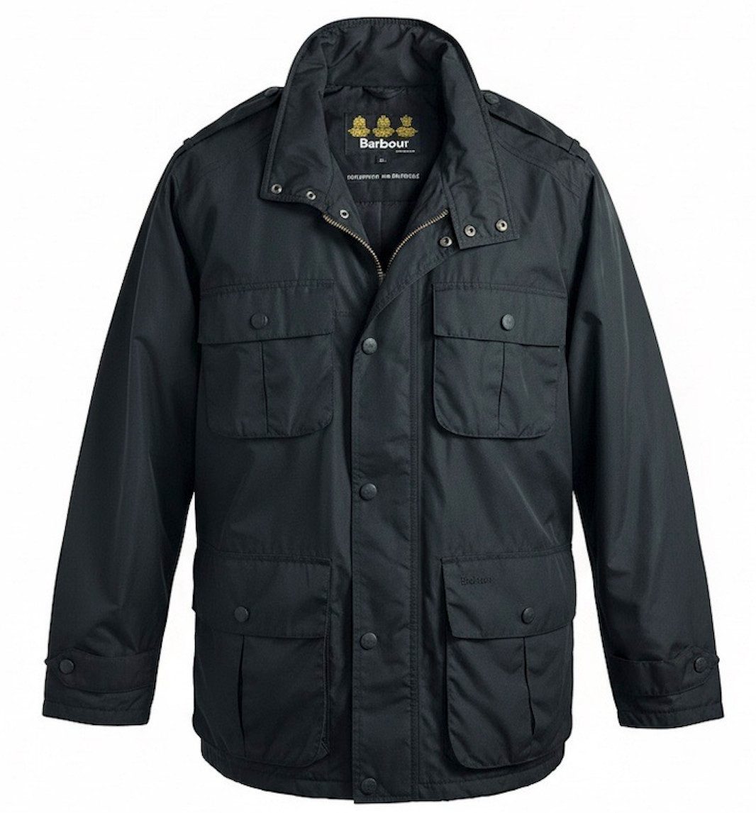 Barbour Outdoorjacke BARBOUR Trooper Parka wasserdichte Herren Black