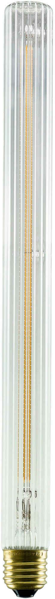 SEGULA LED-Leuchtmittel LED Long Tube 300 klar geriffelt, E27, 1 St., Extra-Warmweiß, LED Long Tube 300 klar geriffelt, E27, 4,5W, CRI 90, dimmbar