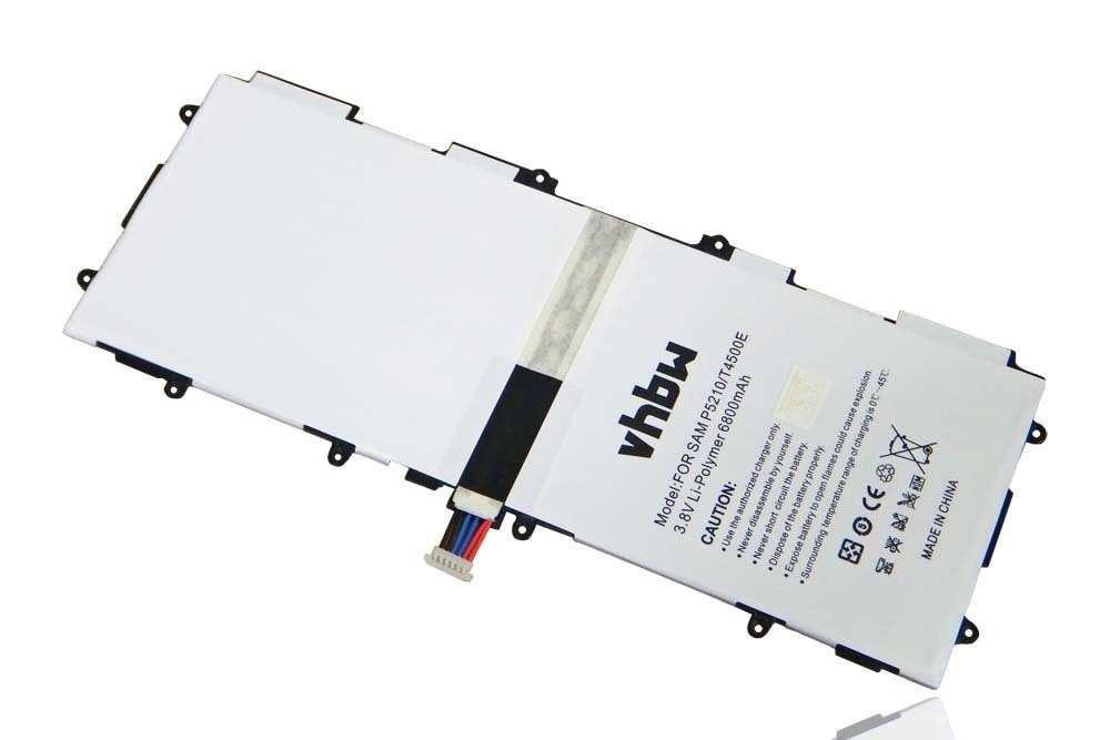vhbw Akku passend für Samsung Galaxy Tab GT-P5213, 3 10.1, GT-P5200, Tablet-Akku Akku Li-Polymer 6800 mAh (3,8 V, 1 St), Leistungsfähiger Austausch-Akku für Ihren Tablet-Computer