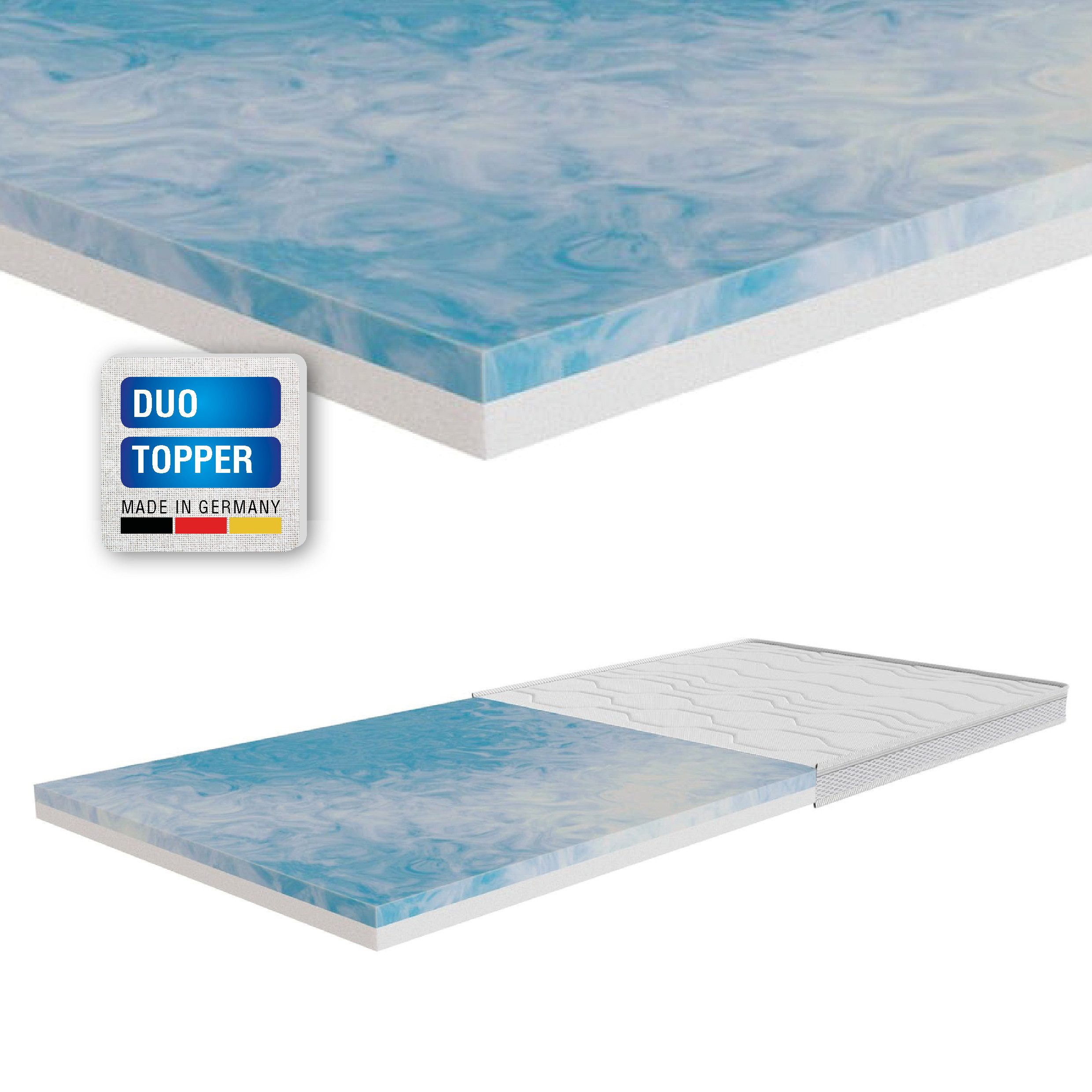 Topper ARBD Duo Classic, 7 cm Höhe, für alle Bettarten, wenbarer Härtegrad