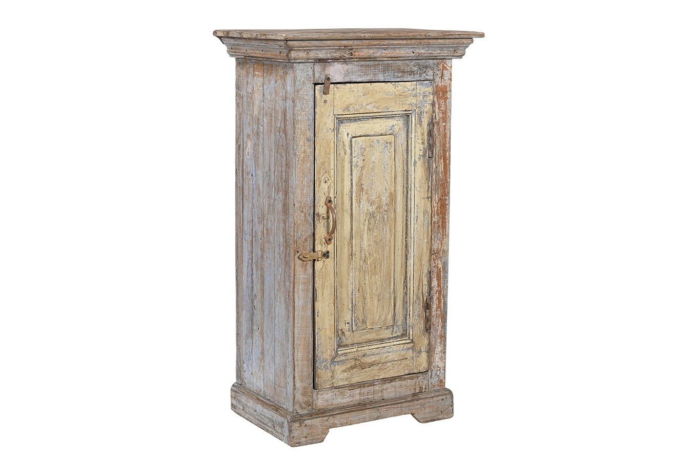 daslagerhaus living Bauernschrank Beistellschrank Vintage gelb