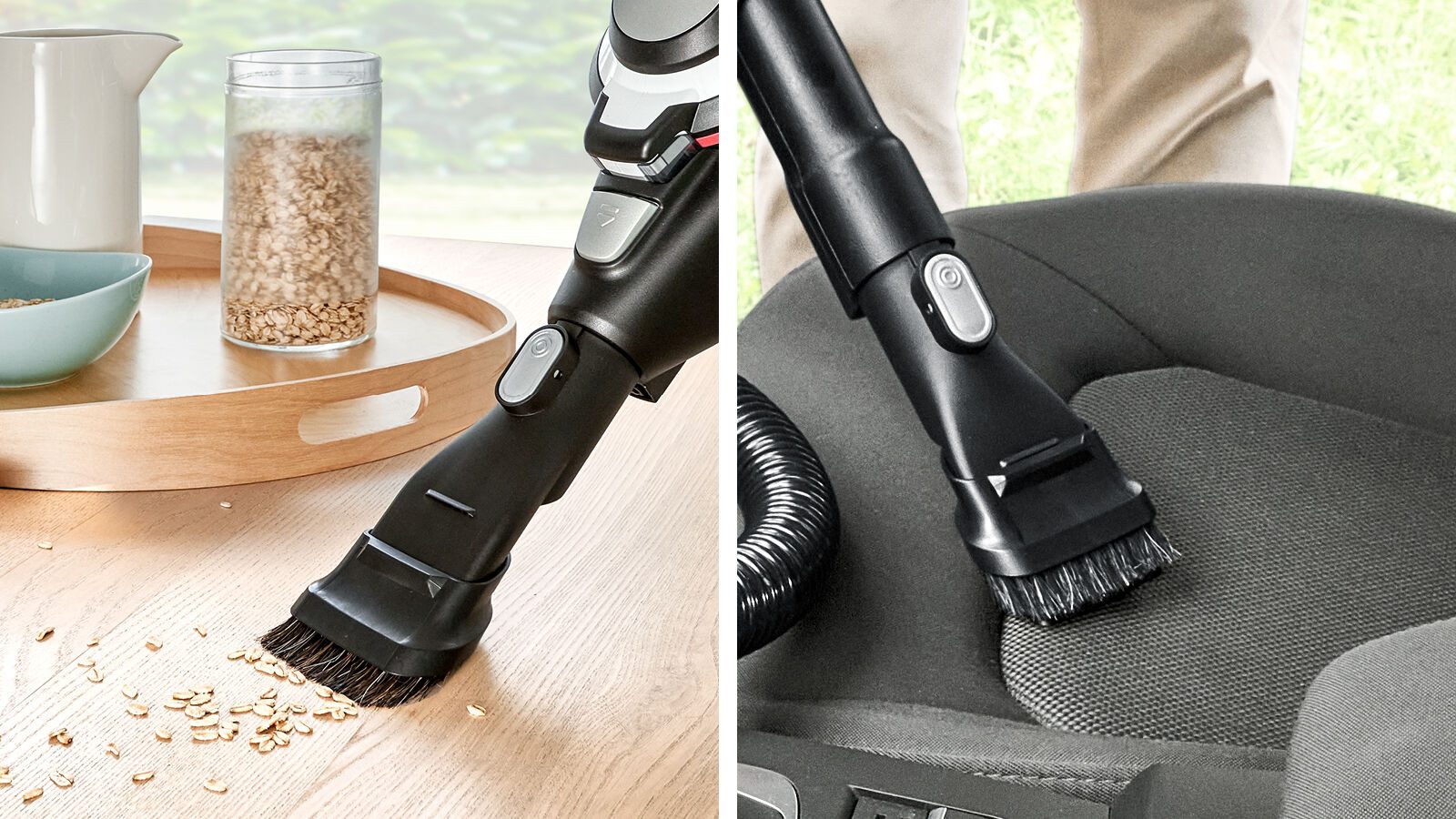 BOSCH 2-in-1 Kombidüse 2in1 Möbelpinsel und Polsterdüse BHZU2IN1N, schonende Reinigung, Zubehör für Bosch Akkustaubsauger Unlimited Serie 6, 7, 8, (Packung), fü – Bild 2 von 4