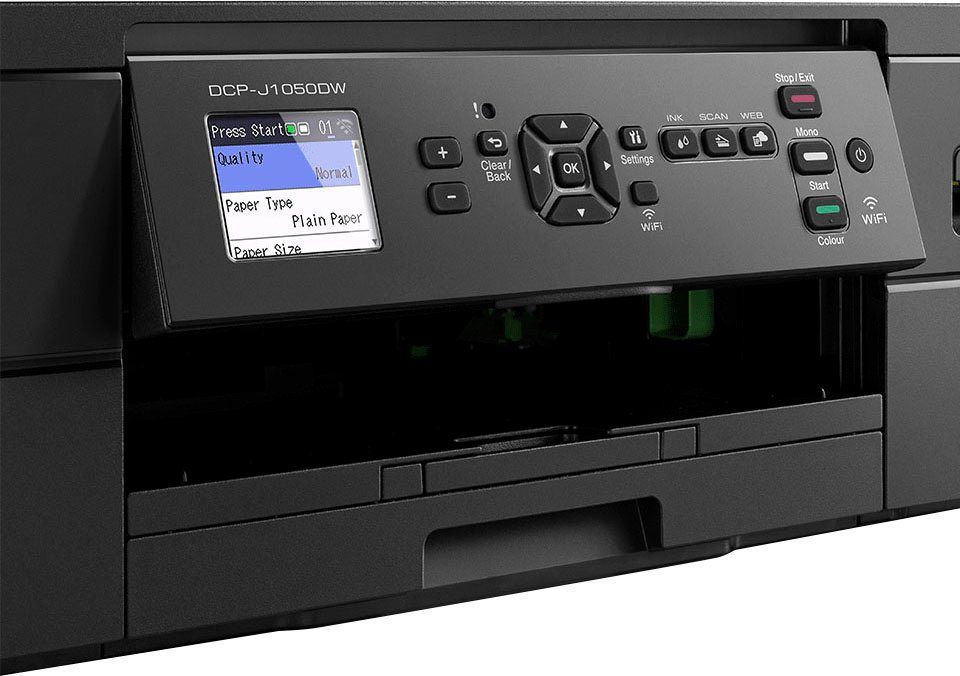 (WLAN Tintenstrahldrucker, (Wi-Fi) Brother DCP-J1050DW