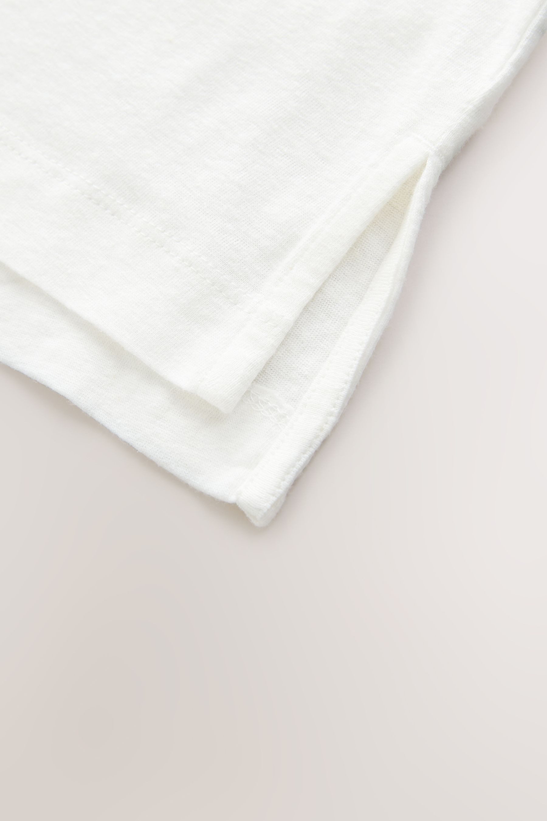 Next T-Shirt Weiches T-Shirt mit U-Ausschnitt, Leinen-Modalmix (1-tlg) günstig online kaufen