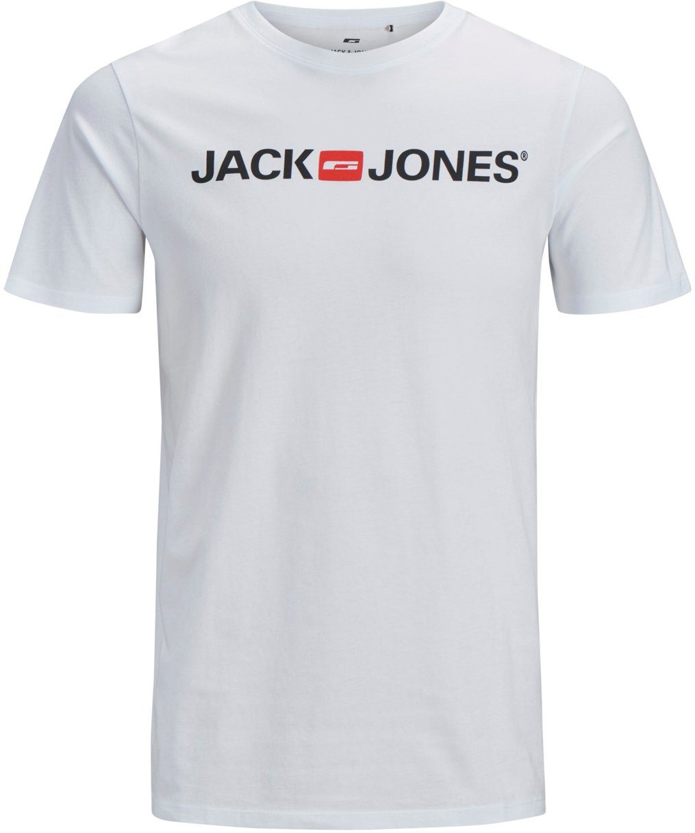 CORP Jones Größe bis LOGO 6XL TEE Jack PlusSize & weiß T-Shirt
