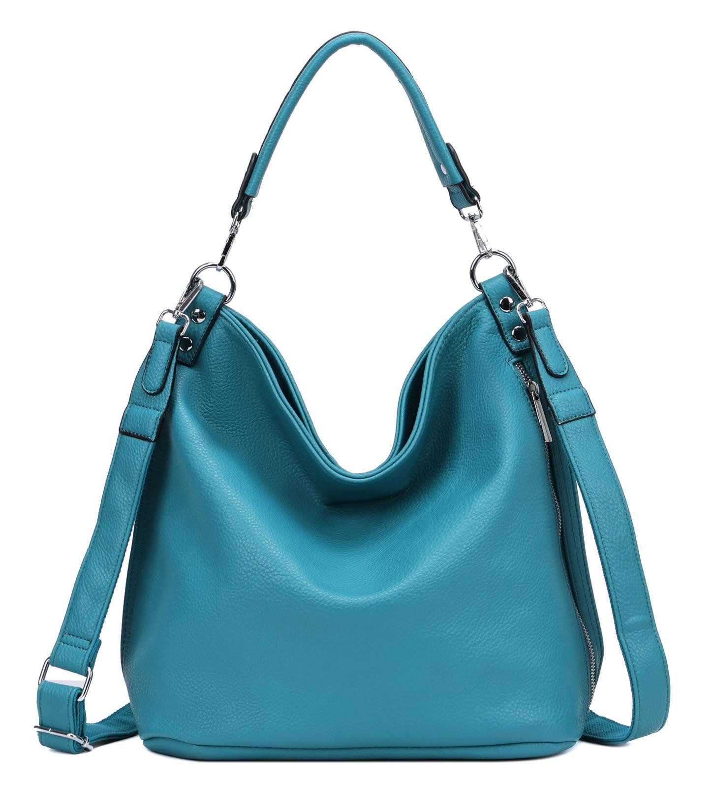 ITALYSHOP24 Schultertasche DAMEN XXL SHOPPER HOBO günstig online kaufen