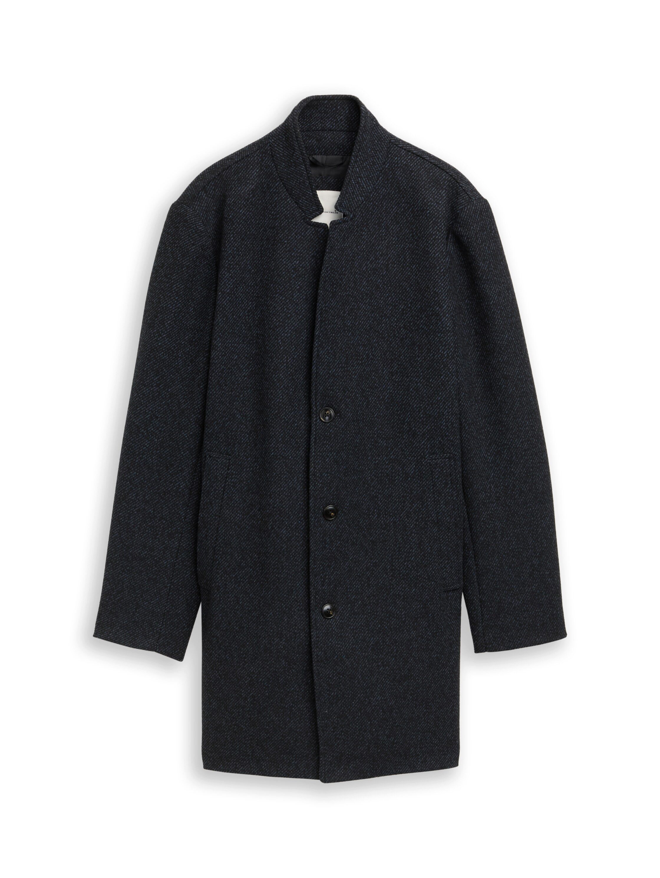 TOM TAILOR Denim Wolljacke mit Stehkragen