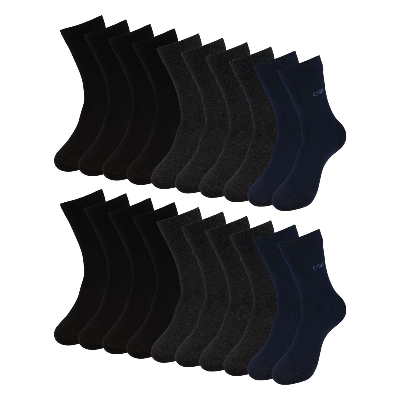 One Strange Rock Businesssocken Business (10-Paar) mit Logoschriftzug am Schaft und auf der Sohle