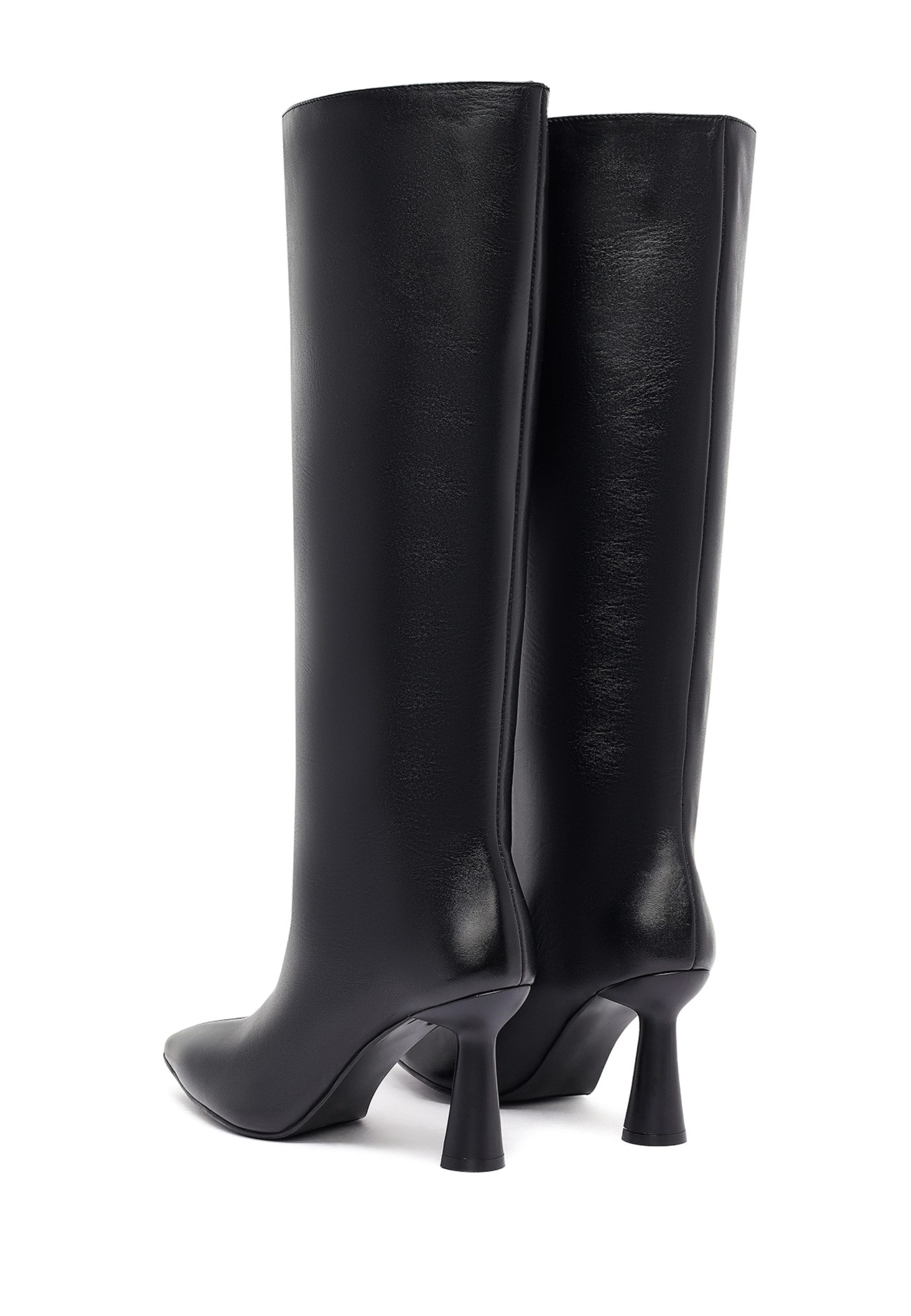 Derimod Absatzstiefel aus Leder Bootsschuh Reißverschluss, Lederfutter, TPU Sohle, Absatz 6,5 cm