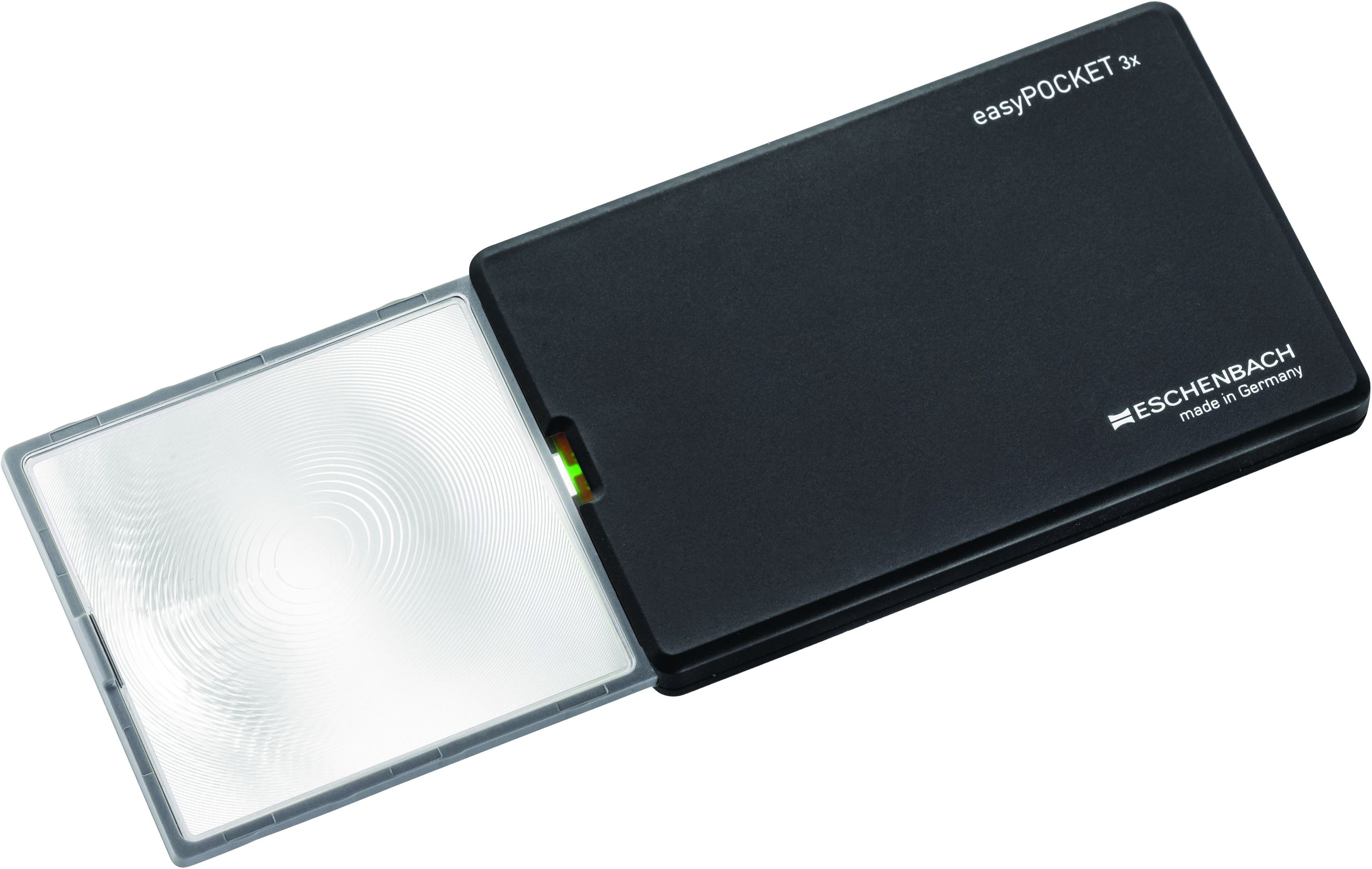 Eschenbach Optik Taschenlupe easyPOCKET, 1-tlg., Stromsparend, LED-Technik, 3-fach Vergrößerung