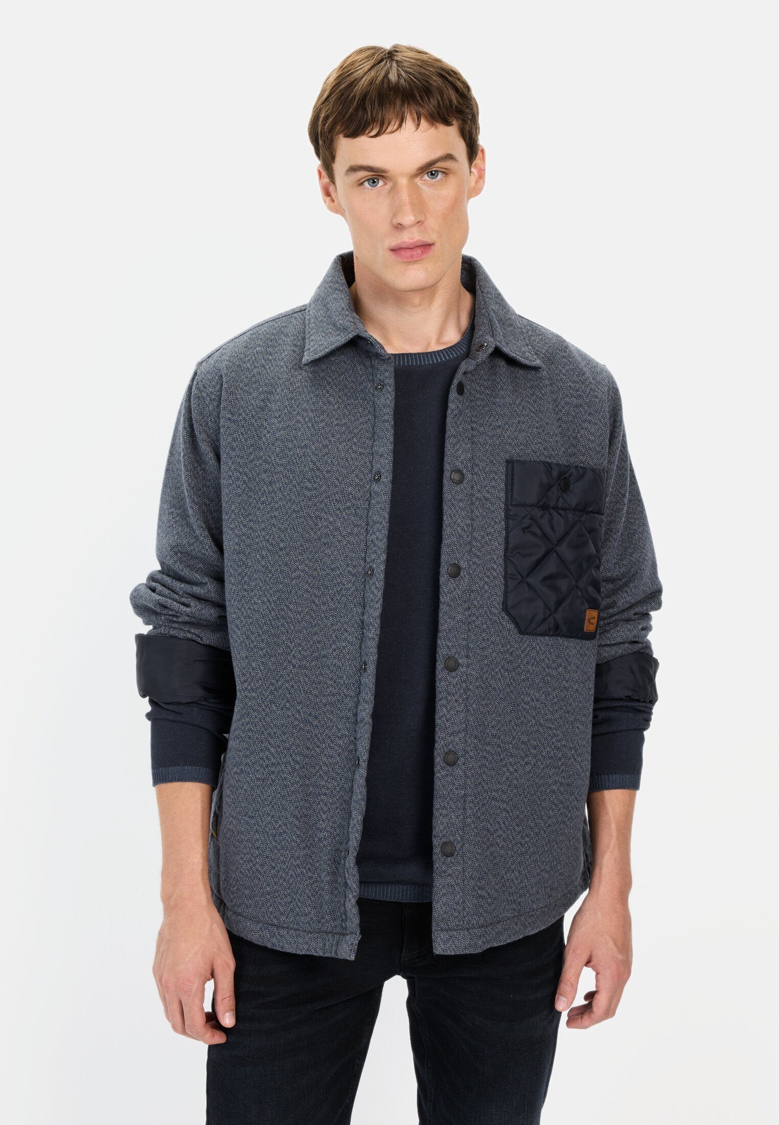 Hemdjacke aus reiner Baumwolle