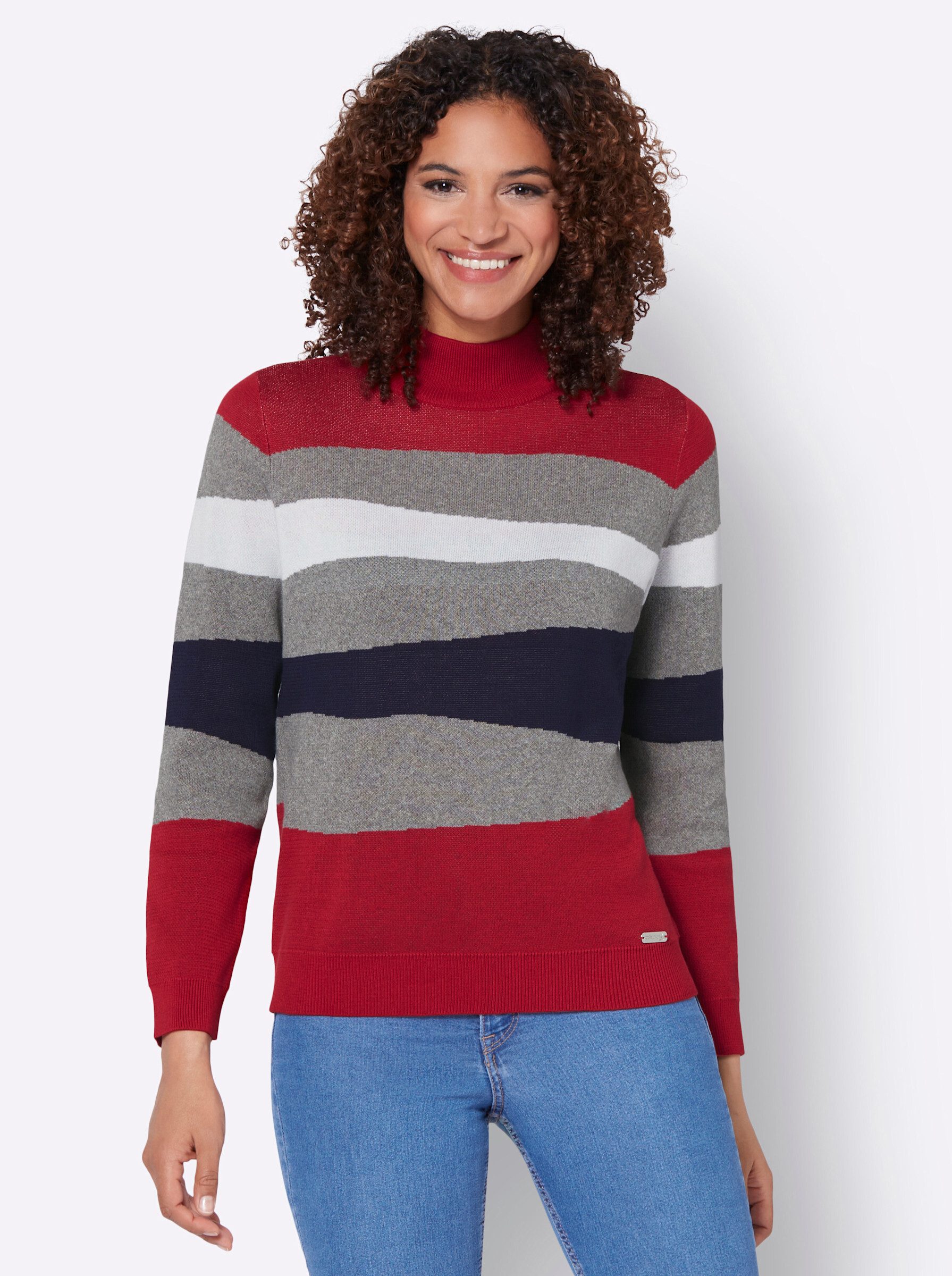 Witt Strickpullover Pullover Langarm Intarsien günstig online kaufen