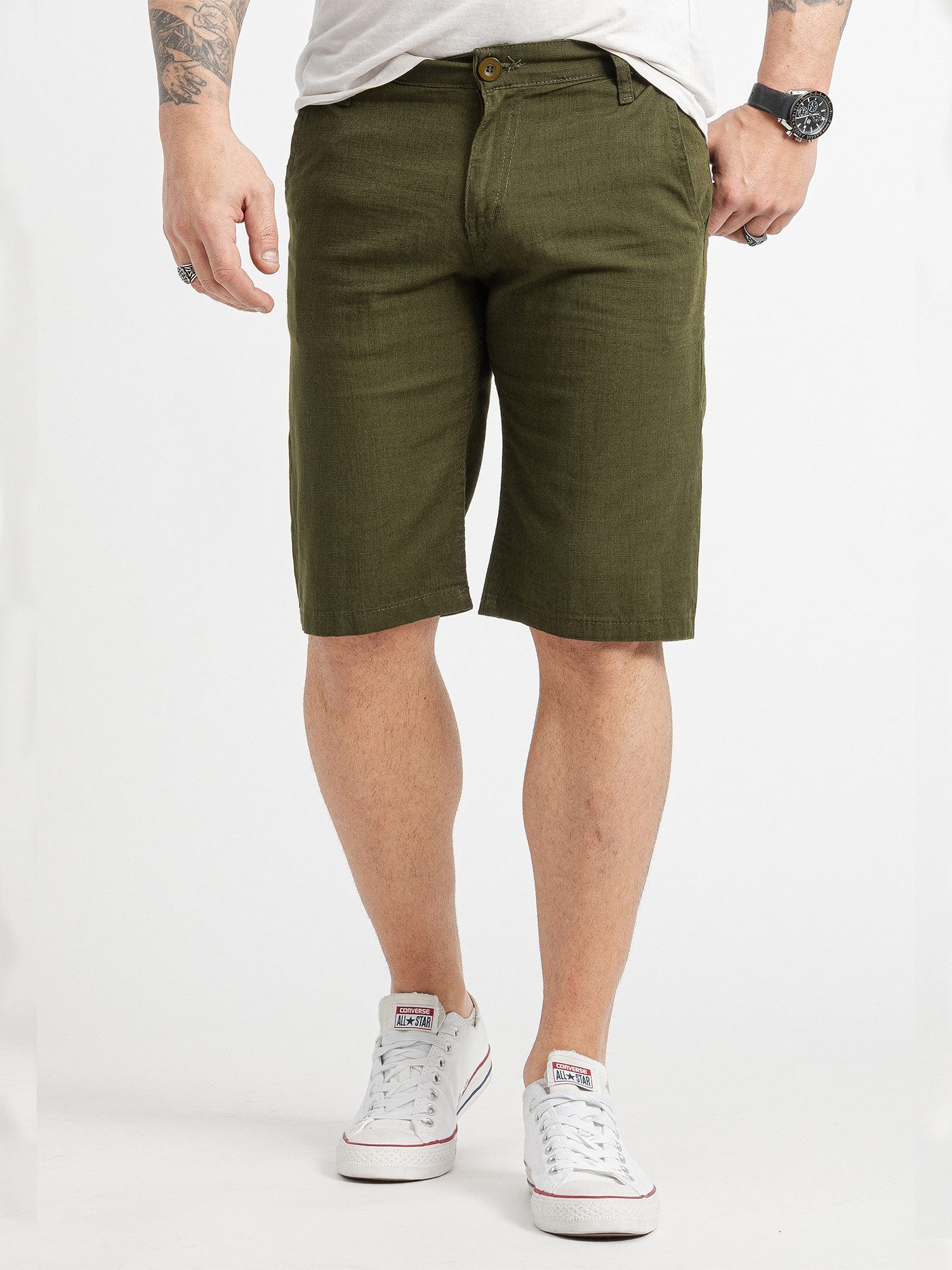Rock Creek Bermudas Herren Shorts Leinen günstig online kaufen