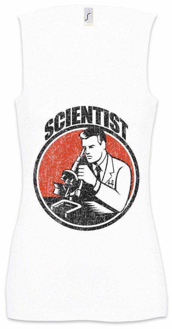 Tanktop Scientist I Ärmelloses Damen T-Shirt Wissenschaft Wissenschaftler