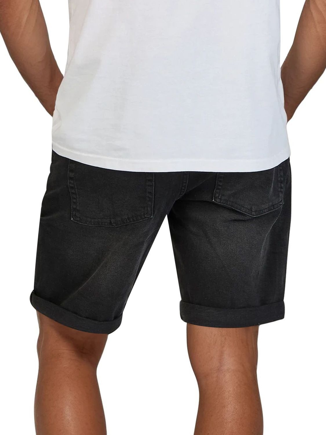 ONLY & SONS Jeansshorts Herren Shorts ONSPLY 2er Pack Regular Fit Bermudashorts mit Stretch