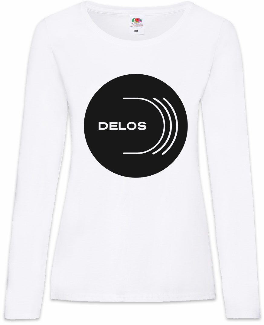 Langarmshirt Delos B2 Damen Langarmshirt Westworld Labyrinth Circle Kreis Kopf Head