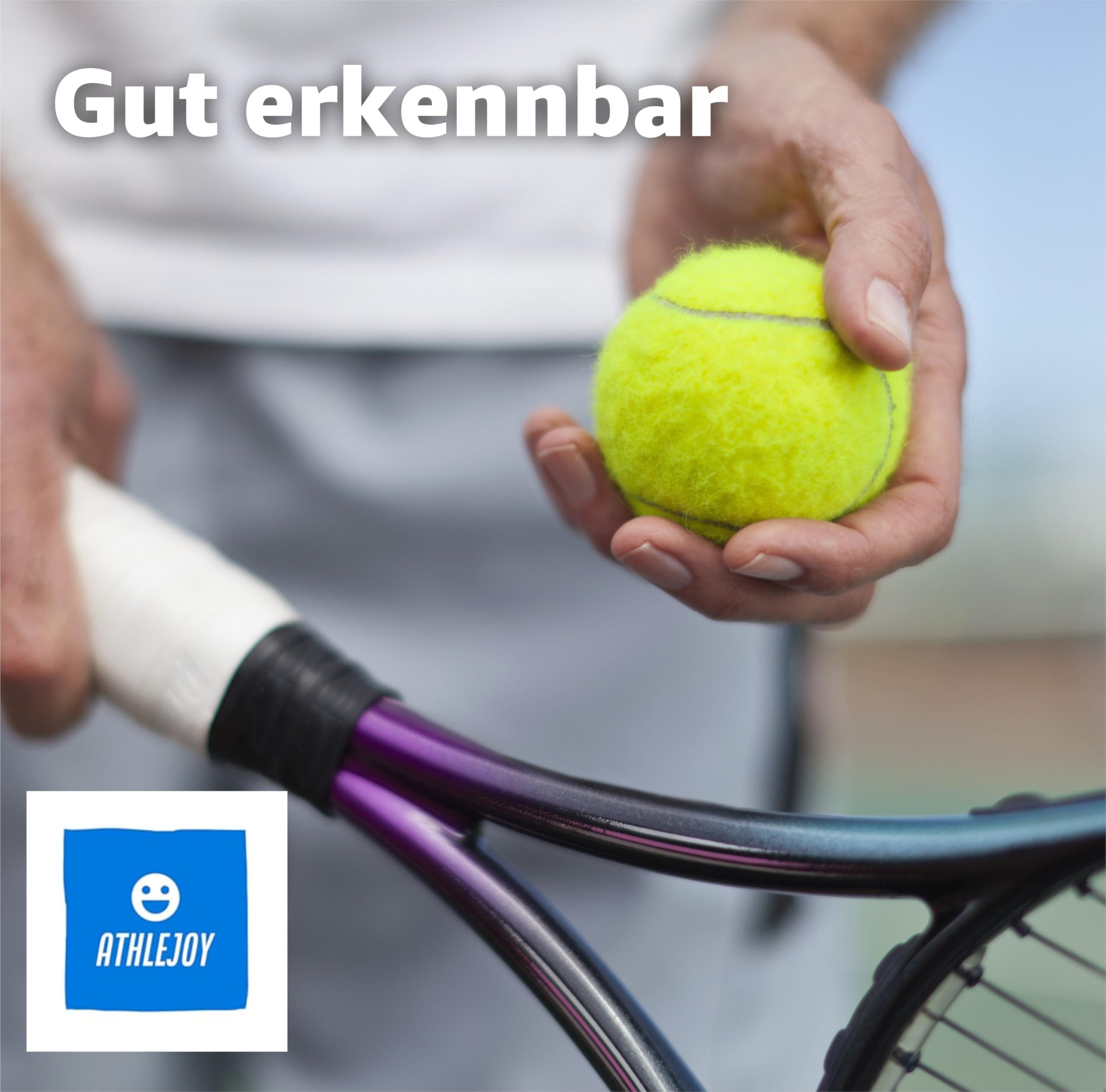 Athlejoy Tennisball 6X Tennisbälle- gelb für Training & Wettkampf Tennis (6-St)