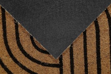 Fußmatte Modern Mania, Wecon home, Höhe: 18 mm, Fussmatte aus Kokosfaser mit Antirutschbeschichtung, grafisches Design