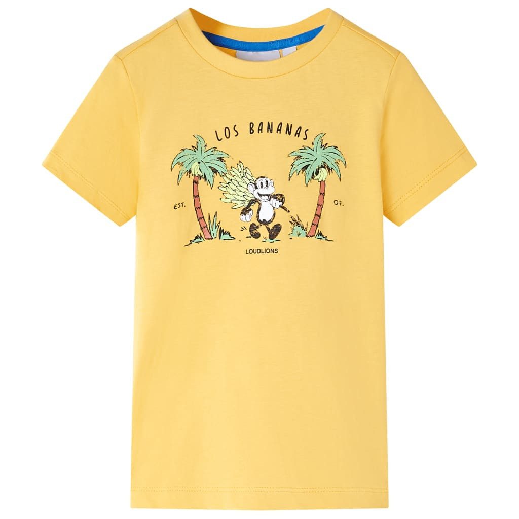 T-Shirt Kinder-T-Shirt Helles Ocker 116