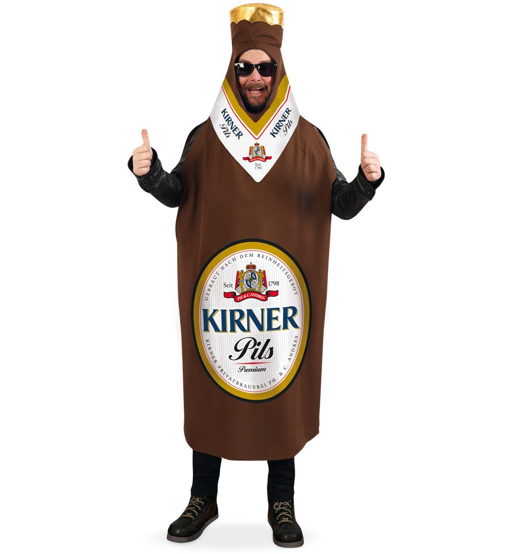 Fries Lebensmittel-Kostüm Bier Flasche Kostüm Kirner Pils Kölle Alaaf Karneval Universal Passend