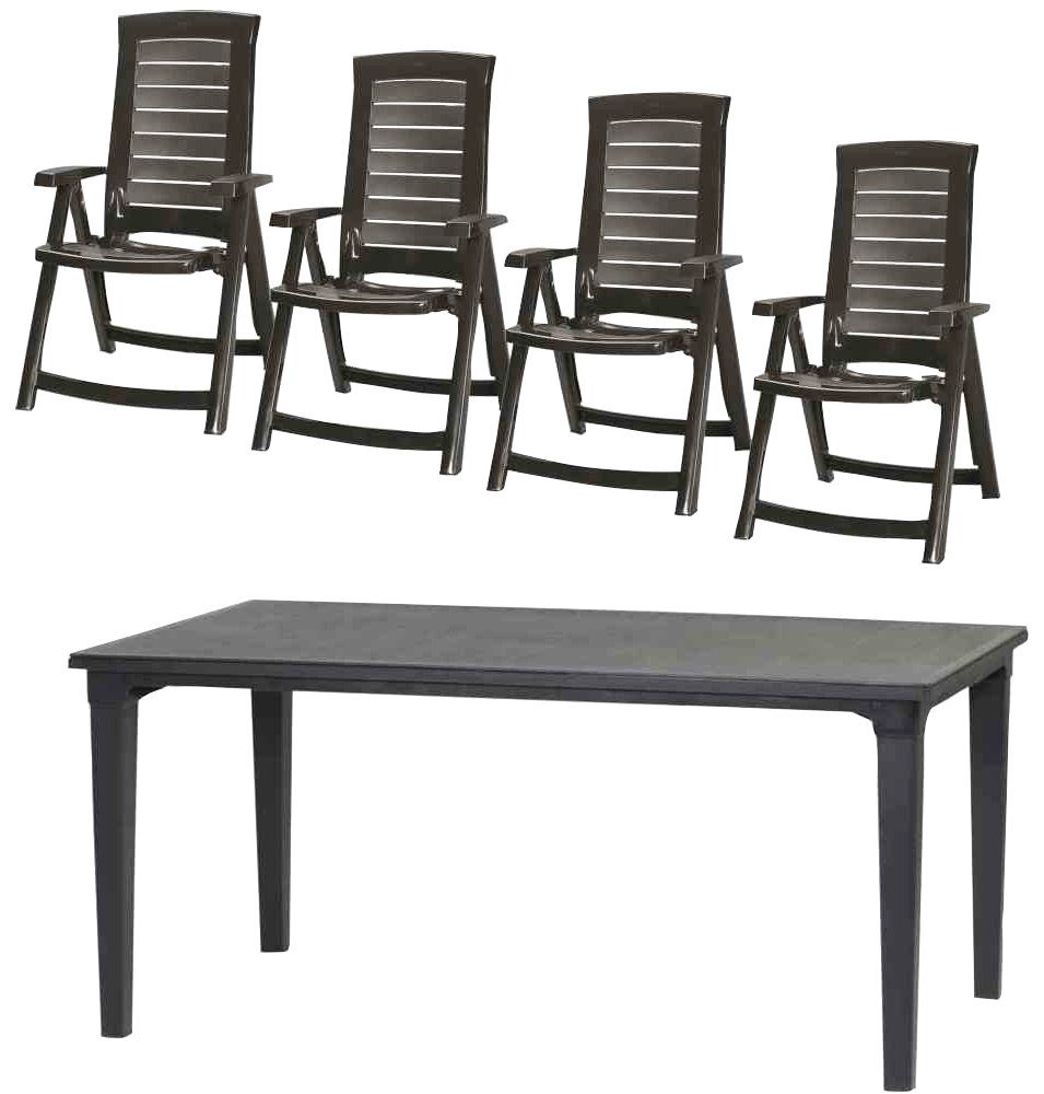 Jardin Garten-Essgruppe Aruba, (5-tlg)