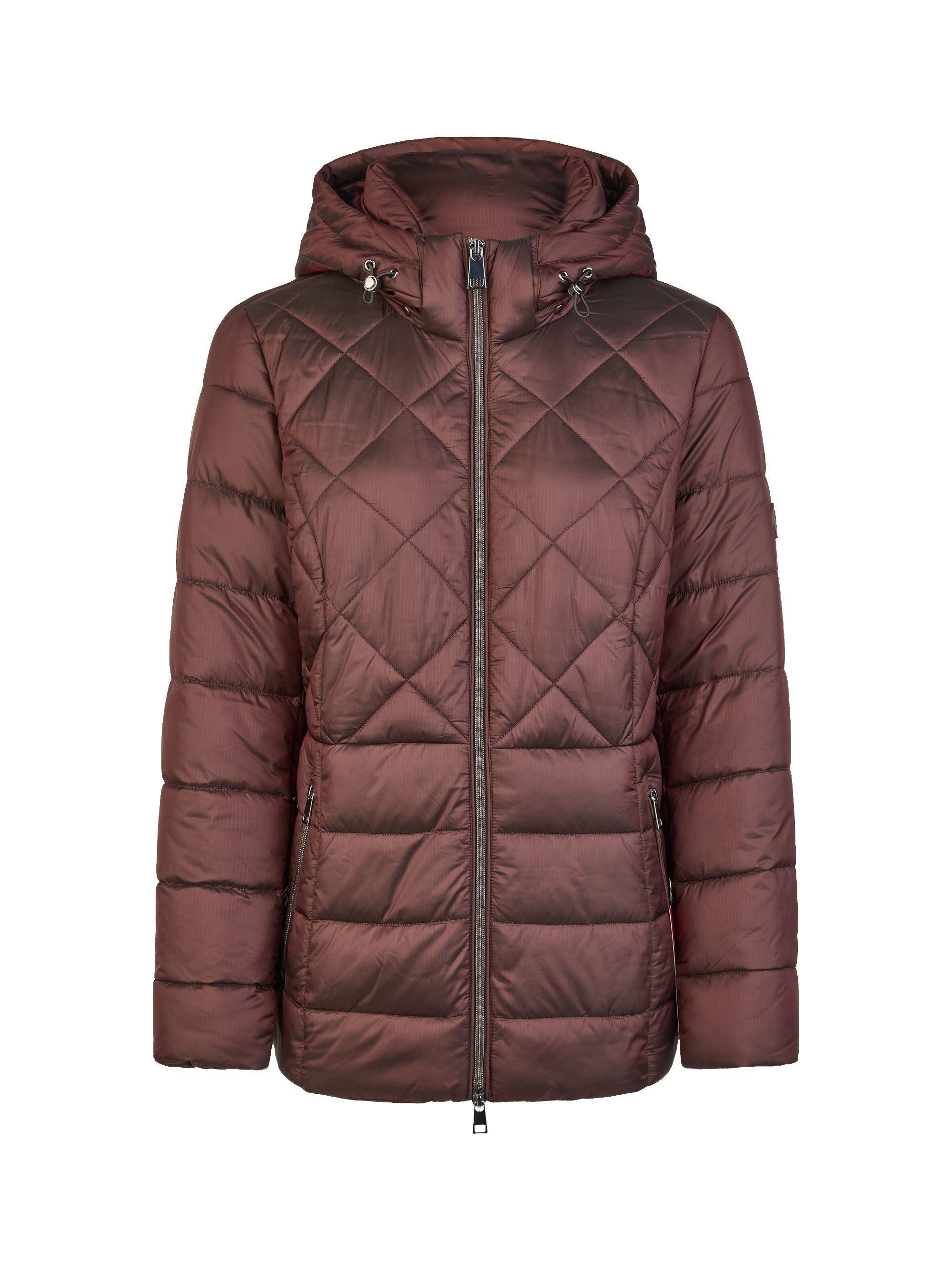 Barbara Lebek Steppjacke warme Damenjacke oder Herbstjacke mit abnehmbarer Kapuze