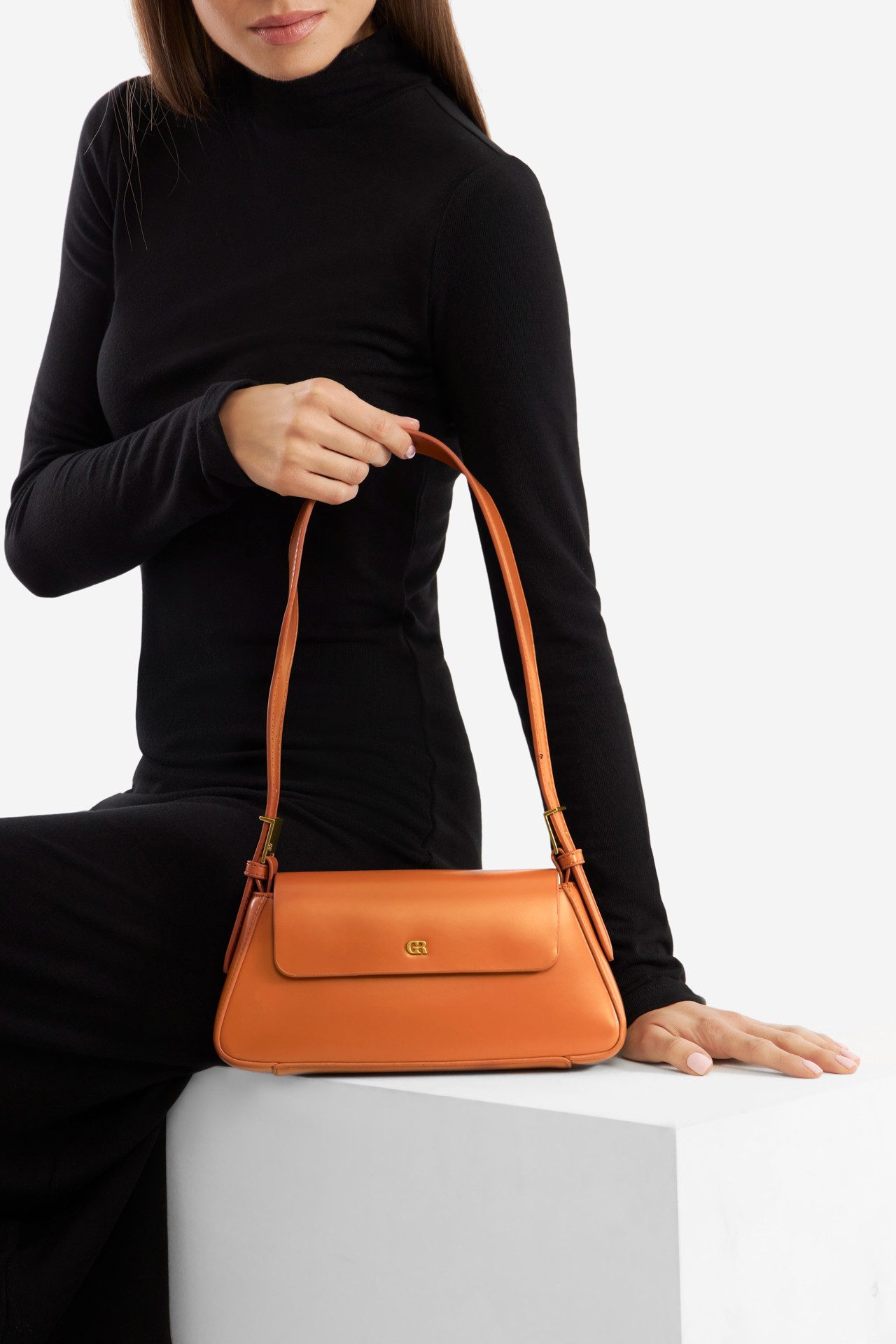 GINO ROSSI Handtasche Gino Rossi Kleine Tasche EVA01 braun