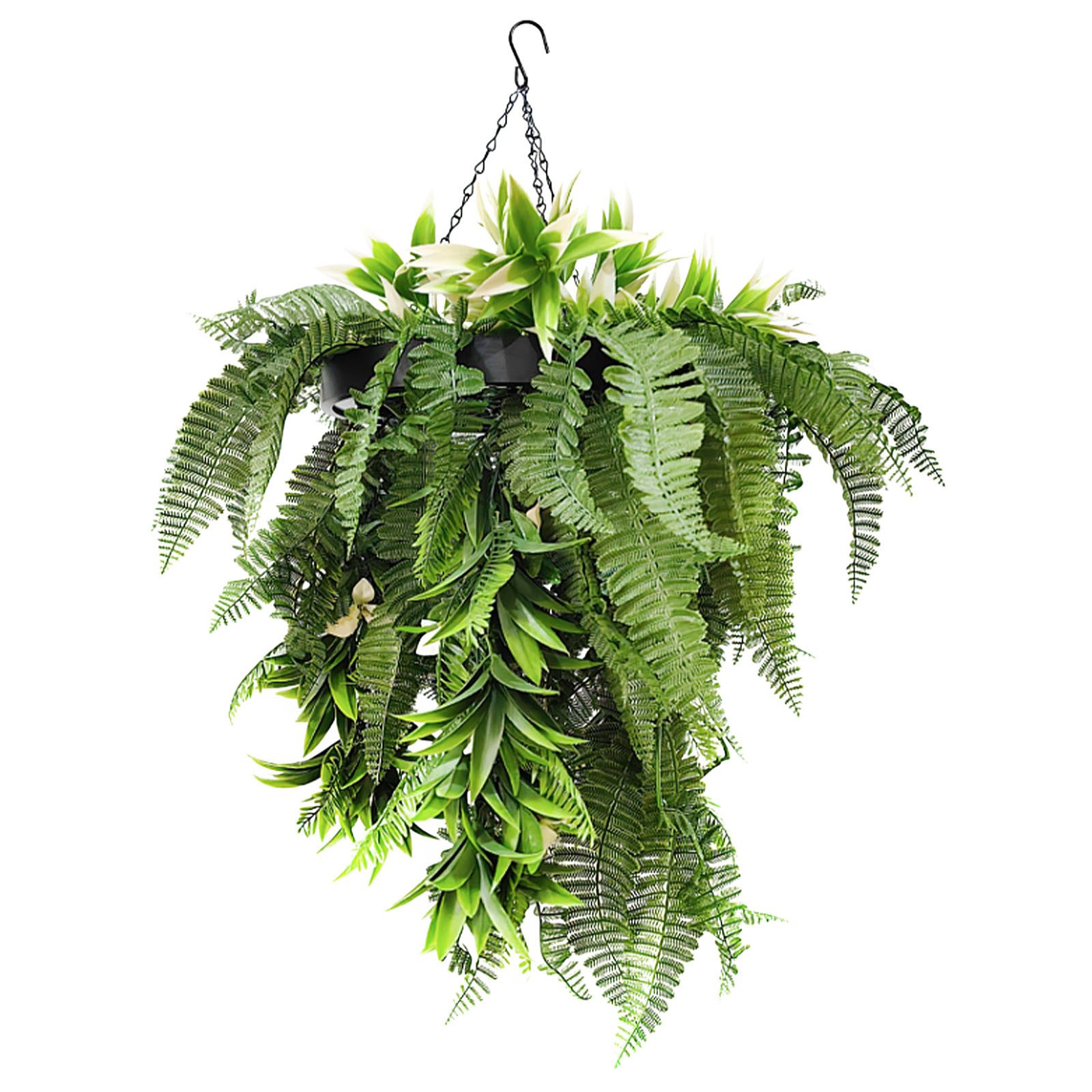 Kunstpflanze Hängepflanze Rainforest, pflegeleichte Dekoration, Floordirekt, Höhe 70 cm, Üppiges Grün für drinnen und draußen