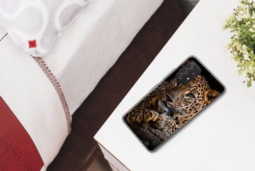 MuchoWow Handyhülle Wildtiere - Panther - Porträt - Schwarz - Tiere, Handyhülle Telefonhülle Samsung Galaxy A33