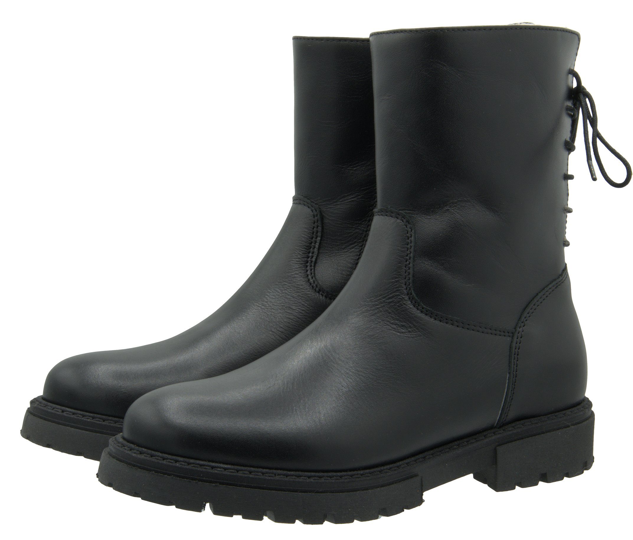 Dianetti »Dianetti Stiefel 9973 Winter Boots Leder Lammfell Schwarz«  Schnürstiefelette online kaufen | OTTO